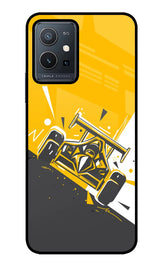 Track King Vivo Y75 5G/Vivo T1 5G Glass Case